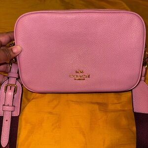 Double sided Coach, crossbody purse in bubblegum pink